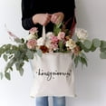 thumbnail image 4 of Honeymoonin' Wedding Cotton Canvas Tote Bag, 4 of 5