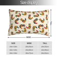 thumbnail image 2 of Pofeuu Boho Chicken Print Polyester Microfiber Plush Pillowcases, Super Soft and Cozy Pillow Case Covers with Envelop Closure（Pillow core not included）-20"x30", 2 of 6