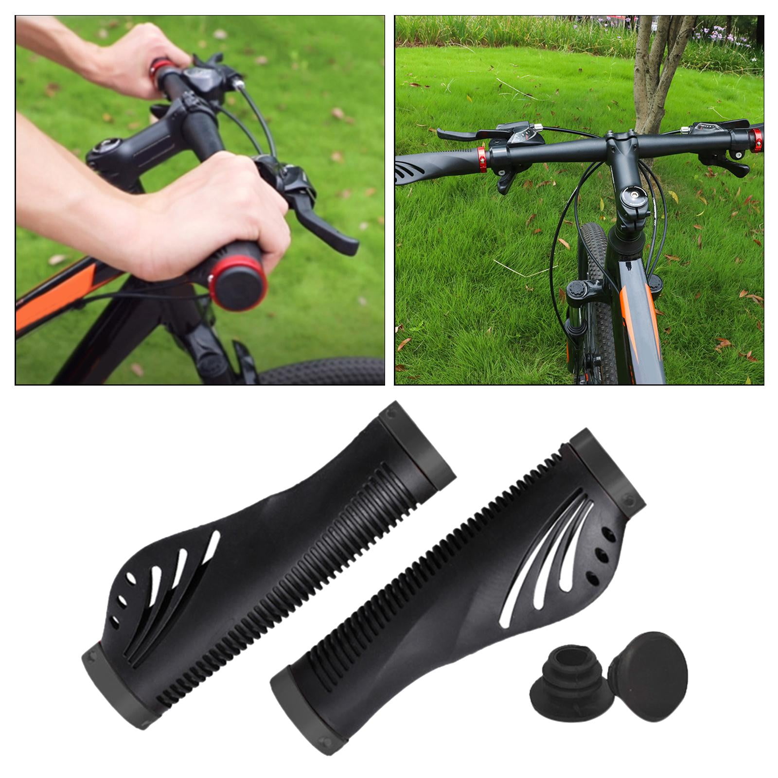 Bike Handlebar Grips TPR bike Ergonomic Handle Bar Comfortable Ergo Handle Bar Grips Lock on for Mountain Bike Cycling Black Walmart