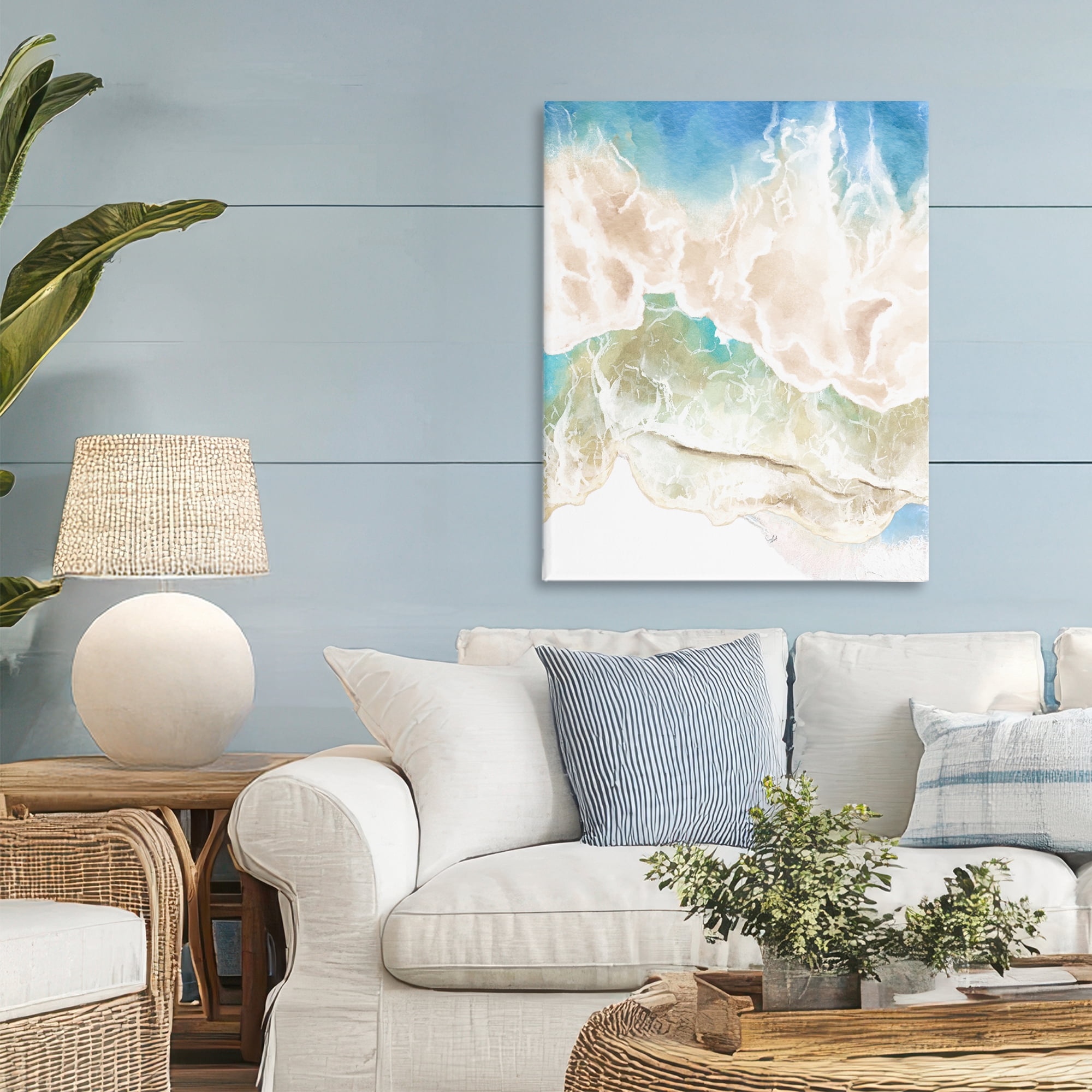 Stupell Industries Washed Away Tide Abstract Canvas Wall Art, design by Jesse Keith