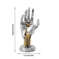 thumbnail image 3 of Cyberpunk Robot Hand Model - Mechanical Arm Desktop Decoration, Creative Office Home Decor, Unique Gift for Men & Collectors (1 Piece), 3 of 7