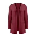 thumbnail image 6 of VISALY Long Cardigans Long Sleeve Cardigan Women's Fashion Clothes for Every Occasion Cotton Linen Cardigan Summer Chic Open Front Cardigan Thin Cardigans Lightweight Rd1 Xl, 6 of 9