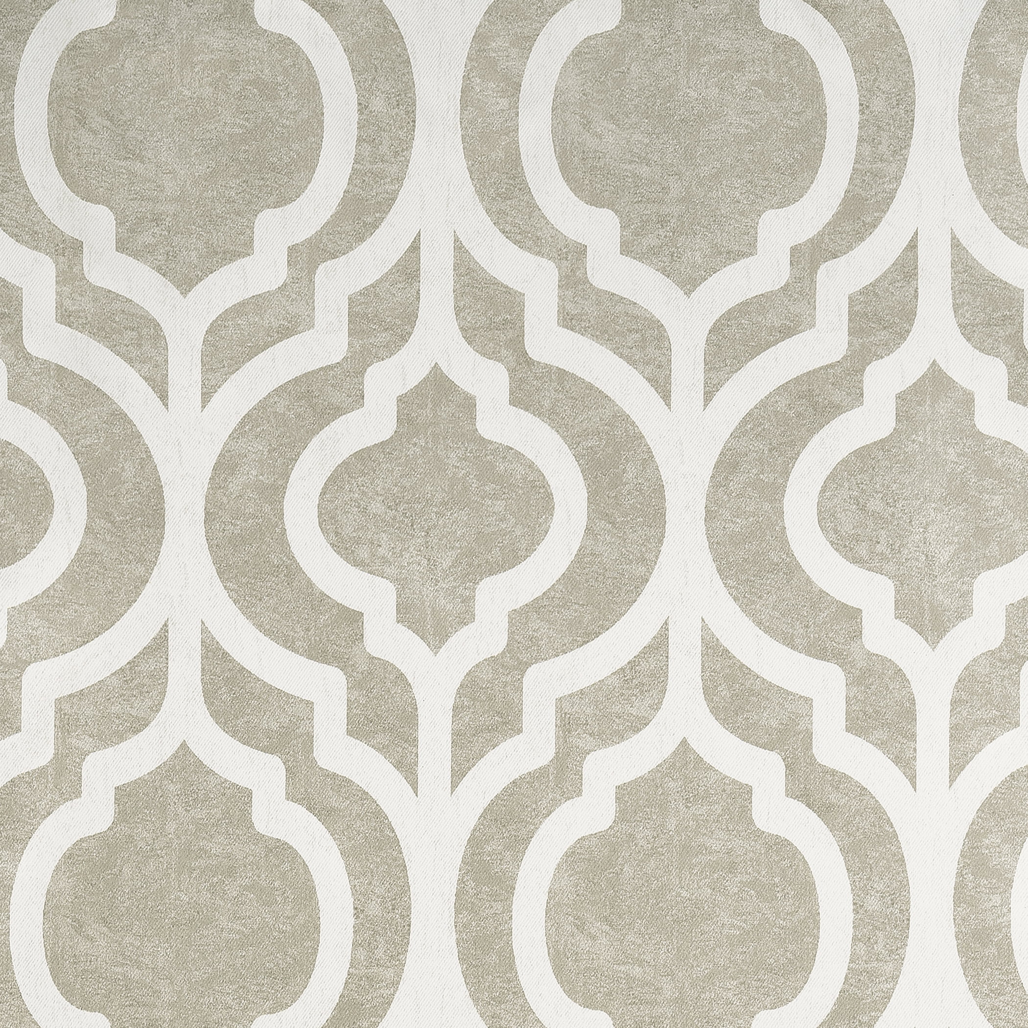 Sun Zero Eldon 1-Piece Trellis Print Blackout Grommet Curtain Panel, 40"X95", Taupe