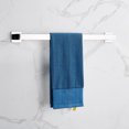 thumbnail image 2 of Strong Viscosity Adhesive 4 Pieces Bathroom Accessories Set Without Drilling Silver Brushed Towel Bar Set Holder Rack Robe Hook Tissue Toilet Paper Holder Rustproof 304 Stainless Steel KJ715PRO-4YIN, 2 of 9