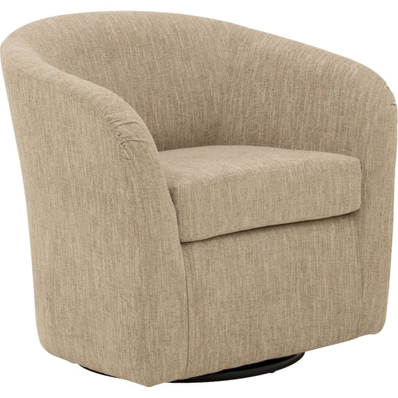 Essential Pieces Tub Swivel Chair - Hampden Oatmeal