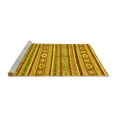 thumbnail image 2 of Ahgly Company Machine Washable Indoor Rectangle Oriental Yellow Modern Area Rugs, 2' x 5', 2 of 4