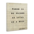 thumbnail image 2 of Stupell Industries Traditional No Friend As Loyal As A Book Canvas Art, 24 x 30, by Julia Frost, 2 of 8
