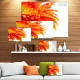 thumbnail image 2 of Designart - Orange Gerbera with Raindrops - Floral Canvas Art Print, 2 of 2
