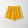 thumbnail image 4 of CCRFTGI Shorts for Child Girls Boys 7-8 Athletic Elastic Waist Pants Lightweight Soccer Gym 2026 Summer Shorts Yellow 12-13 Years, 4 of 4