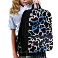 thumbnail image 3 of HUIACONG Cow Print School Backpack for Middle School Girls Large Capacity Breathable Adjustable Straps for Kids 6‑18 Back to School Daily Use, 3 of 6