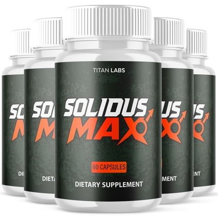 Solidus Max Advanced Formula Natural Supplement Pills for Max Strength SolidusMax 300 Capsules