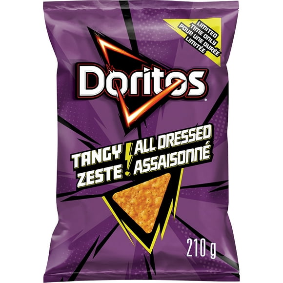 Doritos Chips tortilla aromatisées Zeste assaisonné 210g