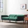 thumbnail image 5 of Mayview 74" Sofa Bed with Box Tufting and Removable Arms, Green Velvet, 5 of 13