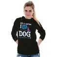thumbnail image 4 of Of Course Talk My Dog Lover Pet Owner Women's Long Sleeve T Shirt Brisco Brands S, 4 of 5