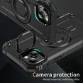 thumbnail image 2 of for iPhone 15 Case Magnetic with Camera Ring Kickstand, Slim Shockproof Military Protecive Wireless Charging Phone Cover Case Compatible with iPhone 15, Black, 2 of 7