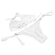 thumbnail image 3 of Conjunto de bikini entrecruzado con lazo lateral de color puro para mujer, traje de baño de 2 piezas, traje de baño para natación en la playa de verano, blanco M, 3 of 12