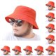 thumbnail image 3 of Minnieouse Sombreros de protección solar ligeros y cómodos de poliéster para hombres Sombrero de pescador Sombrero para hombres naranja Tallas naranja Talla extra 10piezas, 3 of 6
