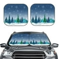 thumbnail image 2 of Haiem Christmas Trees Car Windshield Sun Shade (2 Pieces) Foldable Windshield Sun Shade Car Accessories for Truck SUV Pickup-Large, 2 of 7