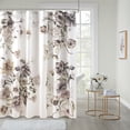 thumbnail image 1 of Madison Park Rideaux de Douche en Percale de Coton Cassandra, Design Floral Imprimé Moderne Shabby Chic, 72"x72 Pouces, Rose, 1 of 11