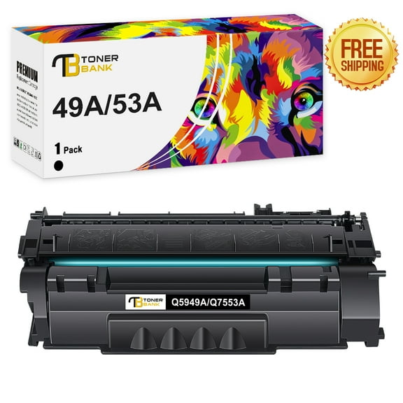 Toner Bank 1-Pack Compatible Toner Replacement for HP 49A Q5949A 49A LaserJet 1160 1160LE 1320 1320N 1320TN 1320NW 3390 3392 Printer Toner Ink Black