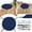 Marine, variante sur Coussin Rond pour Chaise de Jardin pour Tabourets d'Extérieur, Patio, Salle à Manger avec Quatre Attaches - Coussin de Siège pour Confort et Durabilité