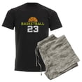 thumbnail image 6 of CafePress - Custom Basketball Player 23 Men's Dark Pajamas - Men's Dark Loose Fit Cotton Pajama Set, 6 of 7