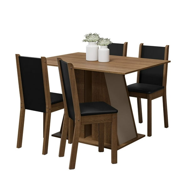 Juego de Comedor con Mesa y 4 Sillas Madesa Sophie MCN