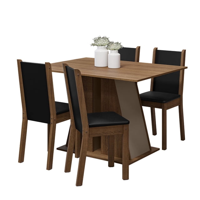 Juego de Comedor con Mesa y 4 Sillas Madesa Sophie MCN