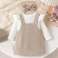 thumbnail image 5 of Hessimy Newborn Outfits Baby Girl Clothes Summer Embroidery Romper Plaid Bow Ruffle Bodysuit Jumpsuit(White, 5 of 9