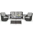 thumbnail image 3 of POCASSY 8 Piece Rattan Sofa Seating Group with Cushions, 3 of 10