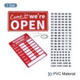 thumbnail image 3 of Uxcell Business Hour Sign Adhesive with Number Sticker and Open/Close Door Hanger Red 1 Set, 3 of 6