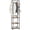 Rustic Brown and Black-with Arched Top, variant on Hall Tree Rustic Brown and Black with Arched Top, 71" H Freestanding Garment Rack with 3 Shelves and 4 Hooks
