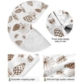 thumbnail image 2 of FMSHPON Pinecones Xmas Christmas Tree Skirt Stand Mat for Holiday Party Decoration Indoor Outdoor 48 inches, 2 of 6