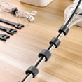 thumbnail image 3 of Bridas autoadhesivas para cables 100 bridas de velcro para cables, almacenamiento de cables y alambres, correas autoadhesivas fijas, reutilizables Fason 222241, 3 of 7