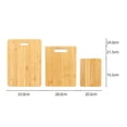 thumbnail image 5 of Juego de tablas de cortar de bambú de 3 piezas Yjmei, 5 of 5