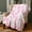 Distort Smile Face, variant on Preppy Throw Blanket Pink Smile Face Blanket Cute Flannel Soft Blanket Plush Fuzzy Pink Blanket Preppy Bedding Stuff for Dormitory Living Room 50" x 60"(Checkered Smile Face)