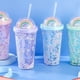 thumbnail image 2 of Toystoory Botella de agua duradera plástica con opciones múltiples del color de la paja Taza de agua plástica fácil de limpiar Teteras azul claro, 2 of 6
