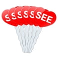 thumbnail image 1 of See Heart Love Cupcake Picks Toppers - Set of 6, 1 of 1