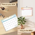 thumbnail image 5 of Deli 2026 Wall Calendar, 11" x 8.5", Thick Paper with Julian Dates and Block for New Year and Christmas Presents, Monthly planner for Office Home Planning & Organizing,Color Design, 5 of 9