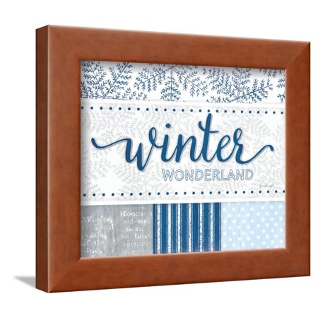 Winter Wonderland Wall Decorations  Winter  Wonderland  Silver Blue Framed Print Wall  Art  By 