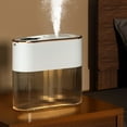 thumbnail image 3 of Haofy Humidificador de Aire Con Triple Pulverizació de Gran Capacidad de 2,2 L, Difusor de Con Carga USB para El Hogar, Dormitorio, FuncionAmiento Silencioso, Alta Salida, 3 of 7
