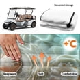 thumbnail image 6 of XYZCANDO Beach Starfish Seashell Golf Cart Seat Cover with 4 Pockets - Universal Non-slip Washable Terry Cloth Cover for 2-Seat Golf Carts, 6 of 8