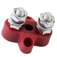 thumbnail image 2 of 2pcs 2 Vías Barra Terminal Eléctrico Caja De Conexiones Cubierta Del Bloque De Distribución Rojo Cola Bloque de terminales de barra colectora doble, 2 of 7