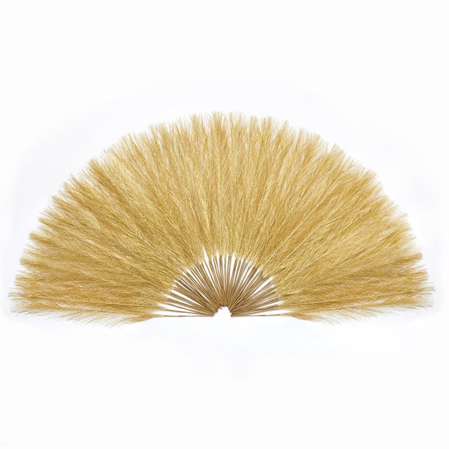 Hierba artificial de pampa dorada Serwalin, 45 cm, 60 unidades