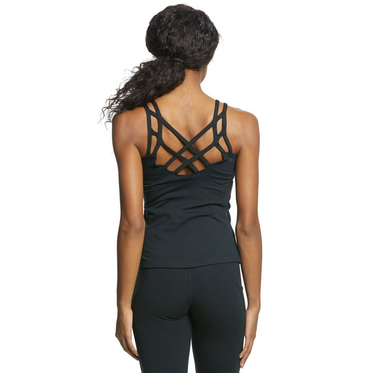 Everyday Yoga Instinct Solid Twisted Back Support Tank at