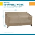 thumbnail image 3 of Duck Covers Essential Water-Resistant 62 Inch Patio Loveseat Cover, 3 of 8