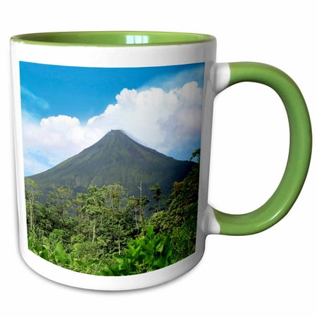 3dRose Arenal Volcano National Park, Costa Rica - SA22 MGL0008 - Miva Stock - Two Tone Green Mug,