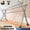 78.7in Three-rod + horseshoe, variant on Foldable Space-Saving Clothes Drying Rack with Extendable Rod and Windproof Hooks, High-Capacity Metal Laundry Rack for Indoor & Outdoor Use, Ideal for Clothes and Bedding