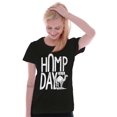 thumbnail image 4 of Hump Day Funny Camel Office Workout Womens Fitted Plus Size Graphic Tee Brisco Brands 2X, 4 of 5