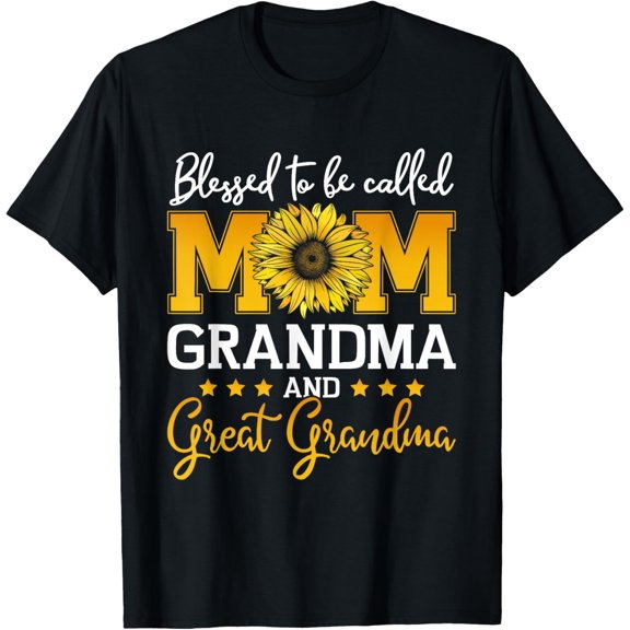 Blessed mom great grandma for mothers day christmas birthday T-Shirt